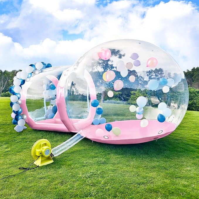 🎁Christmas Sale🎁 Kids Inflatable Bubble House Dome with 750W Air Blower