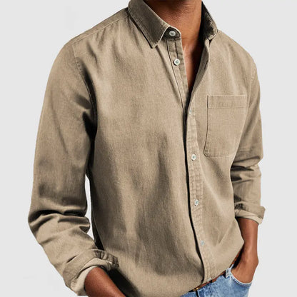 🔥Christmas Sale🔥 Gentleman's Casual Cotton Basic Shirt