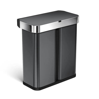 ⭐⭐⭐⭐⭐58L Dual Compartment Sensor Trash Can