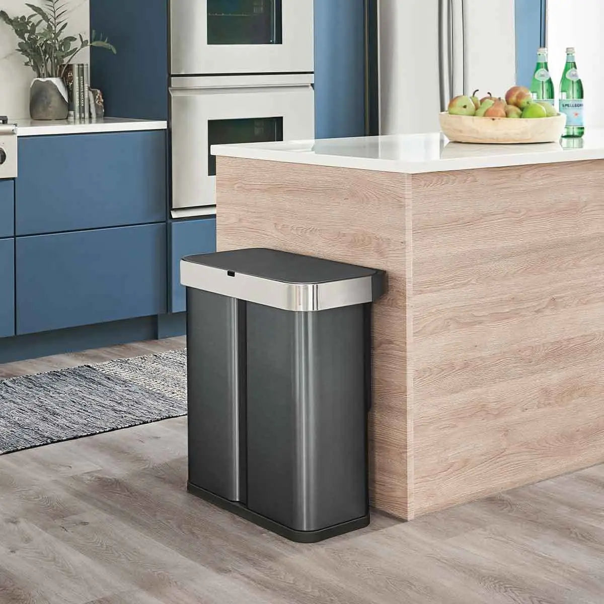 ⭐⭐⭐⭐⭐58L Dual Compartment Sensor Trash Can