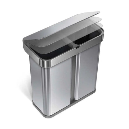 ⭐⭐⭐⭐⭐58L Dual Compartment Sensor Trash Can