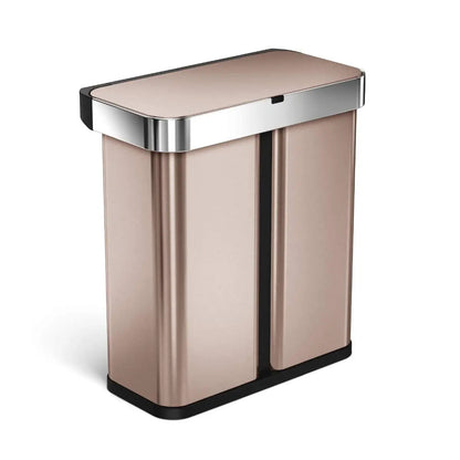 ⭐⭐⭐⭐⭐58L Dual Compartment Sensor Trash Can