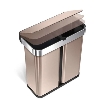 ⭐⭐⭐⭐⭐58L Dual Compartment Sensor Trash Can