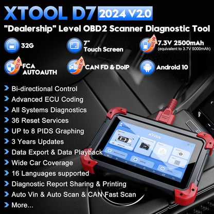 🔥Christmas Sale🔥2024 V2.0 Automotive Scanner Diagnostic Tool with Active Tests