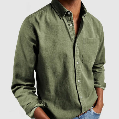 🔥Christmas Sale🔥 Gentleman's Casual Cotton Basic Shirt