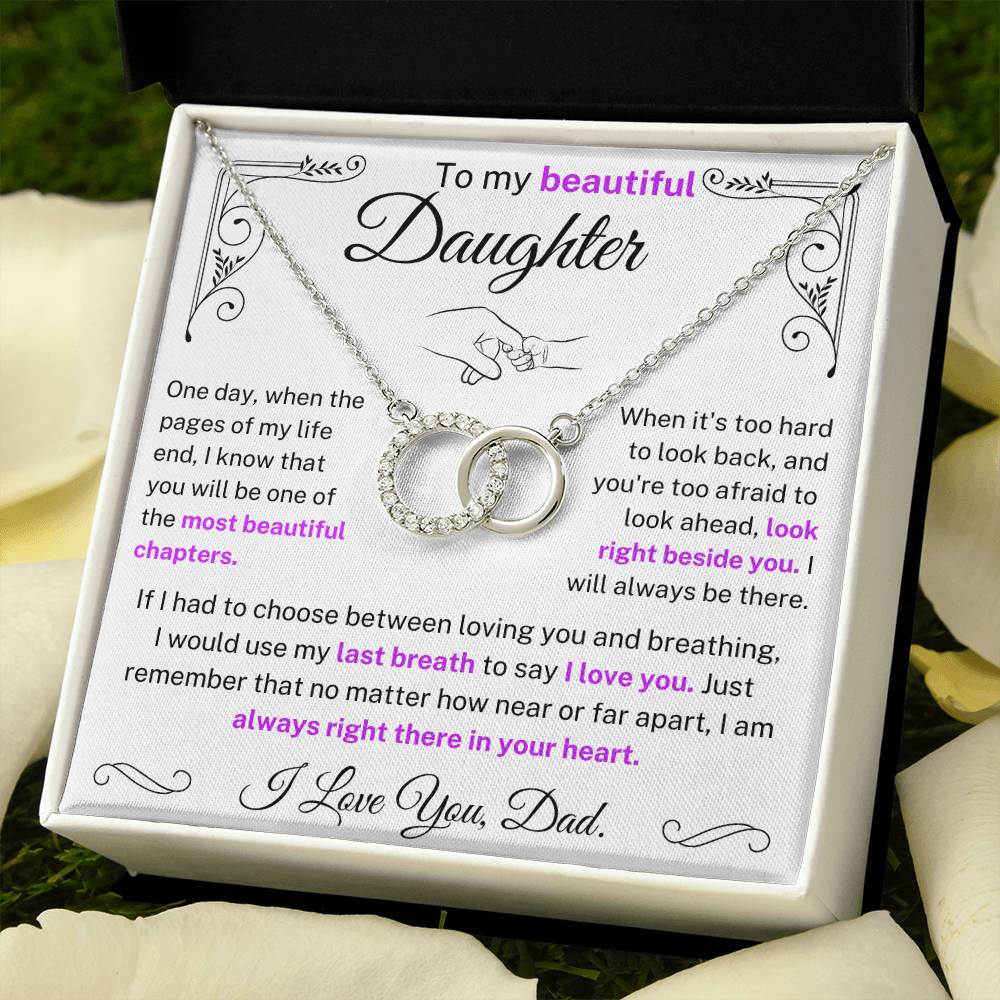 (Almost Sold Out) I would use my last breath to say I Love You - Necklace For Daughter