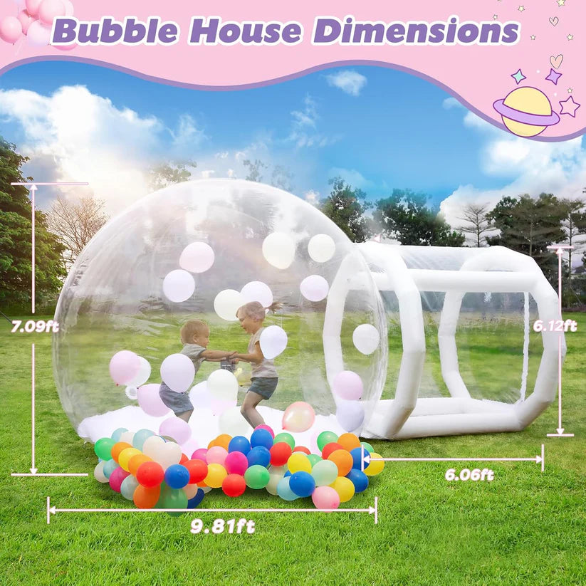 🎁Christmas Sale🎁 Kids Inflatable Bubble House Dome with 750W Air Blower