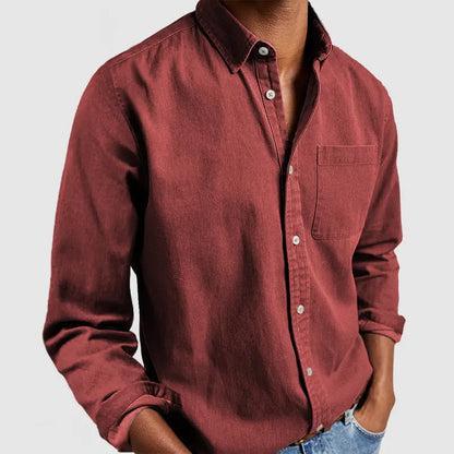 🔥Christmas Sale🔥 Gentleman's Casual Cotton Basic Shirt