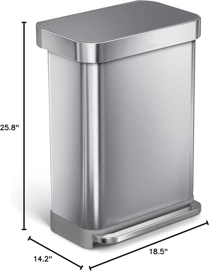 ⭐⭐⭐⭐⭐58L Dual Compartment Sensor Trash Can