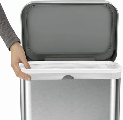 ⭐⭐⭐⭐⭐58L Dual Compartment Sensor Trash Can