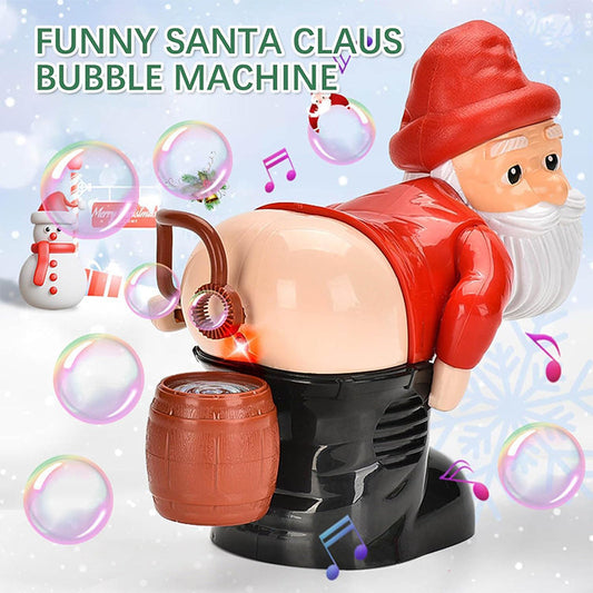 🎅Christmas Sales🎄Funny Santa Bubble Blowing Machine